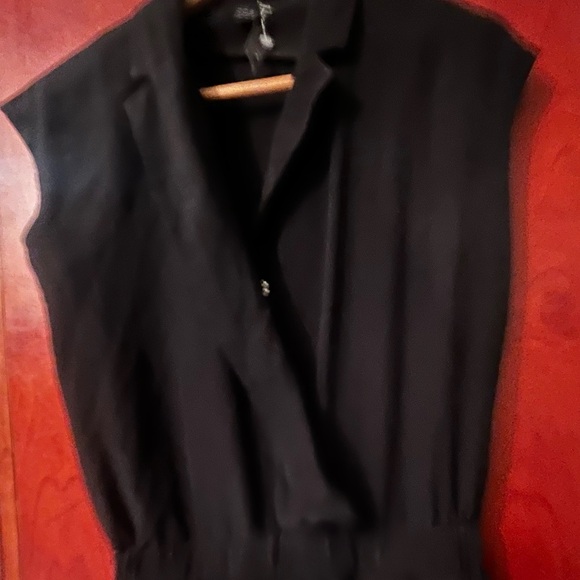 COS Cassie 100% Silk Jumpsuit NWT Black Sz Small Petite - Picture 7 of 7